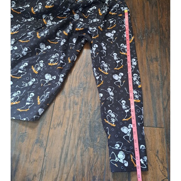 Halloween Button Up Men's XL Black Simon Banks Skeleton Skateboard Costume Party - Picture 12 of 14